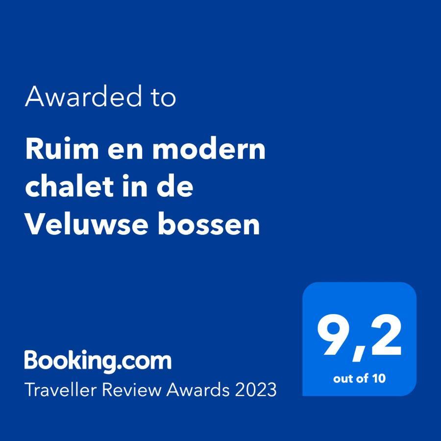 Ruim En Modern Chalet In De Veluwse Bossen Putten Extérieur photo